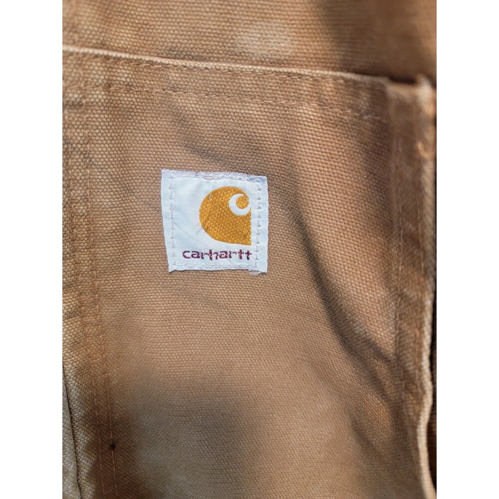 Carhartt Women's Brown Hooded Full Zip Lined Jacket Pockets L Regular WJ130 - Picture 3 of 8